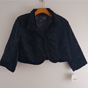 Apostrophe black cropped jacket size 8-10